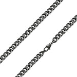 Kette Edelstahl schwarz