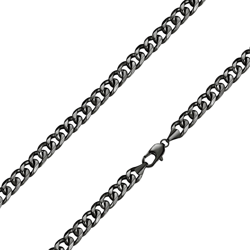 Kette Edelstahl schwarz