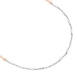 Armband Sterling Silber Textil (beige)