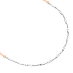 Armband Sterling Silber Textil (beige)