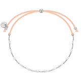 Armband Sterling Silber Textil (beige)