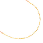 Armband Sterling Silber gelbgold Textil (beige)