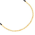 Armband Sterling Silber gelbgold Textil (schwarz)