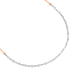 Armband Sterling Silber Textil (beige)