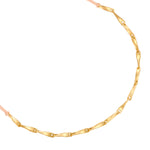 Armband Sterling Silber gelbgold Textil (beige)