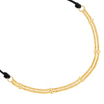 Armband Sterling Silber gelbgold Textil (schwarz)