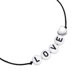 Armband Sterling Silber Textil (schwarz)