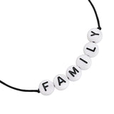 Armband Sterling Silber Textil (schwarz)