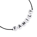 Armband Sterling Silber Textil (schwarz)