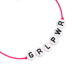 Armband Sterling Silber Textil (pink)