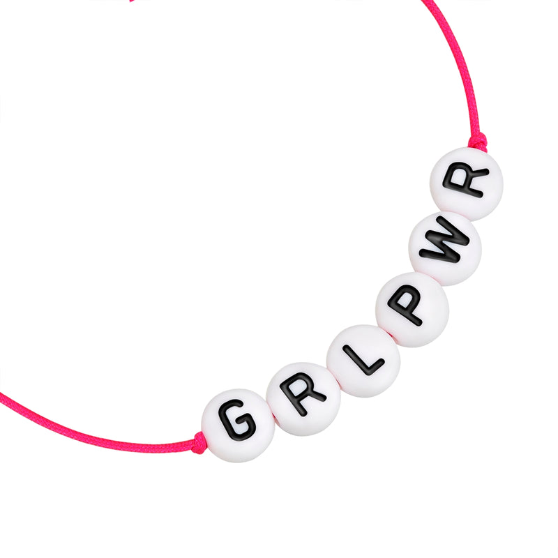 Armband Sterling Silber Textil (pink)