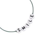Armband Sterling Silber Textil (grau)