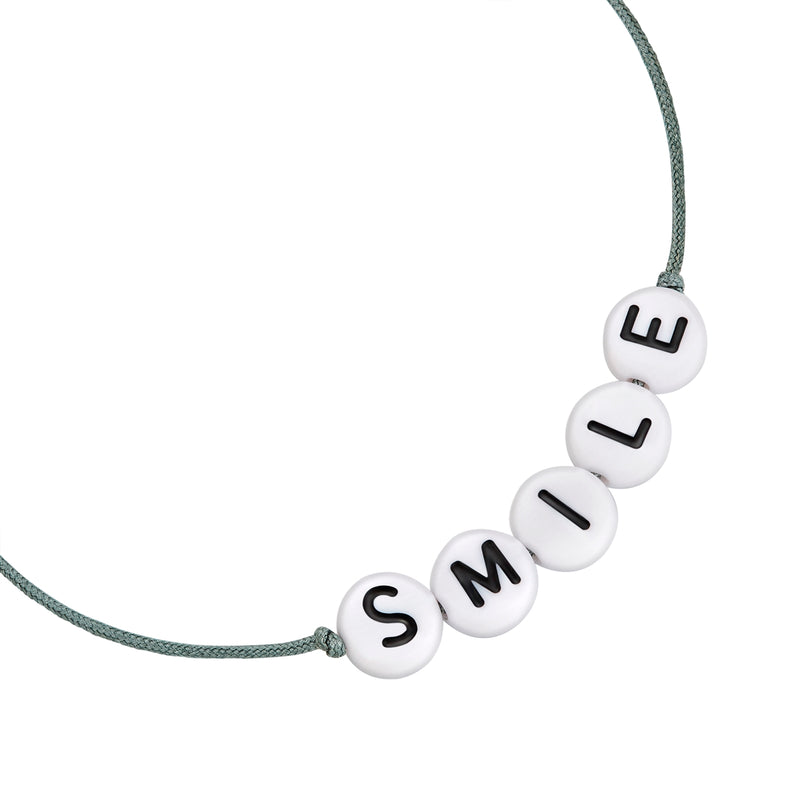 Armband Sterling Silber Textil (grau)