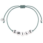 Armband Sterling Silber Textil (grau)