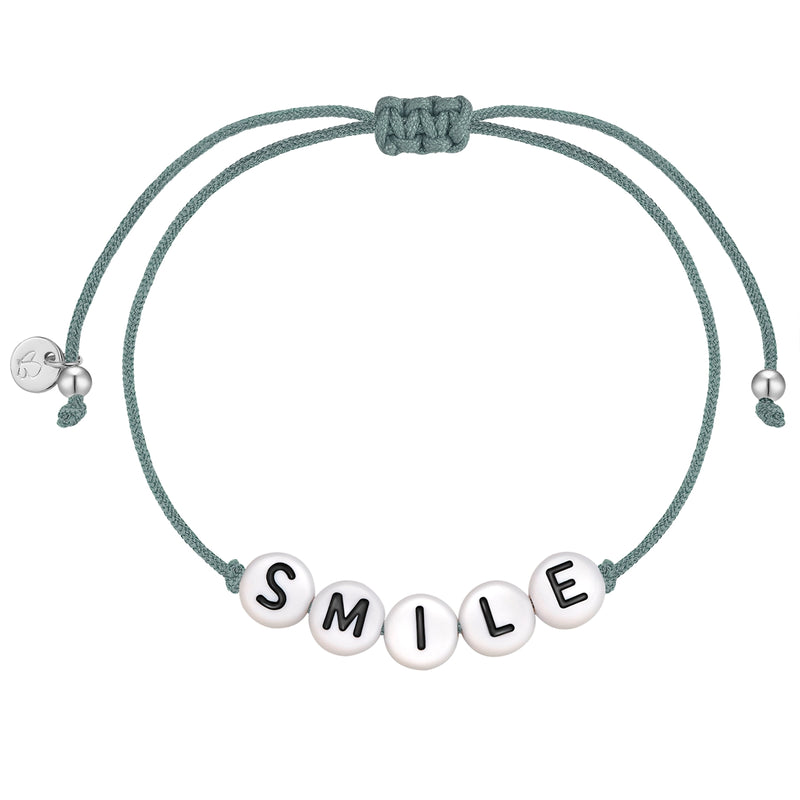 Armband Sterling Silber Textil (grau)