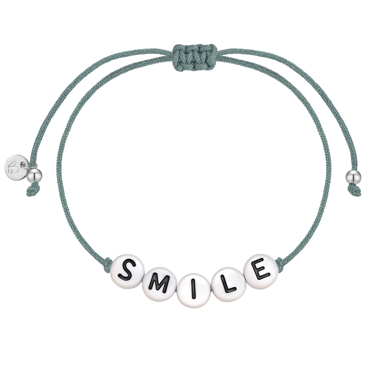 Armband Sterling Silber Textil (grau)