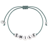 Armband Sterling Silber Textil (grau)