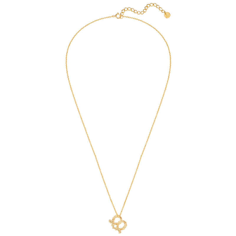 Kette mit Anhänger Sterling Silber gelbgold