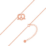 Kette mit Anhänger Sterling Silber roségold