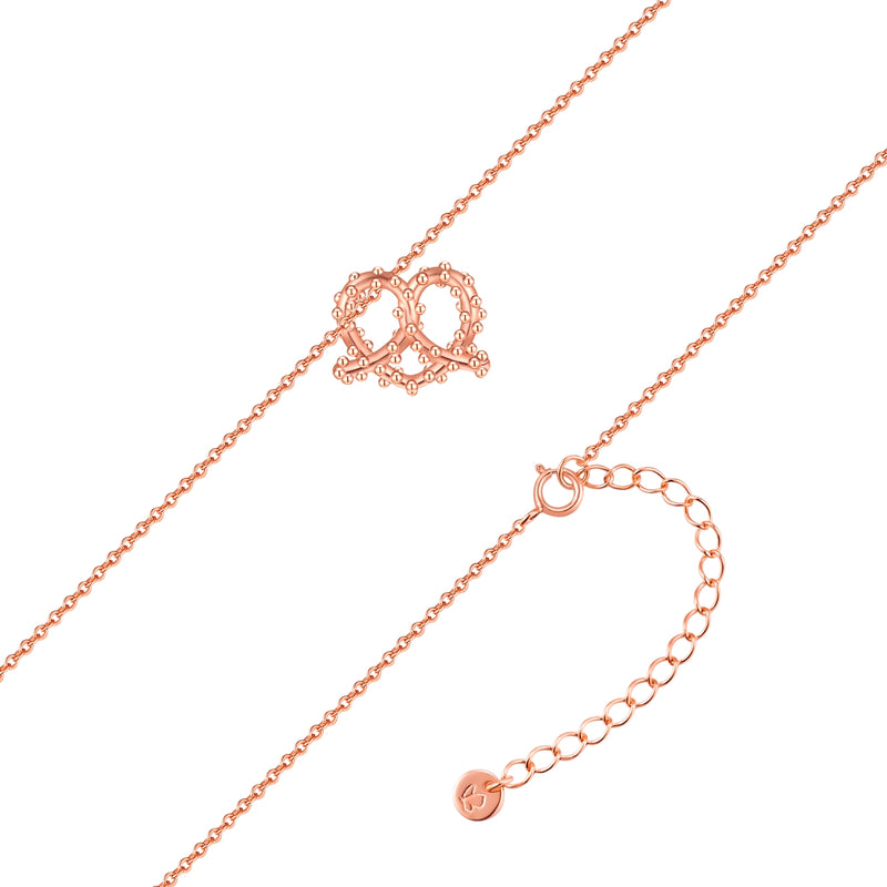 Kette mit Anhänger Sterling Silber roségold