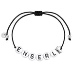 Armband Sterling Silber Textil (schwarz)