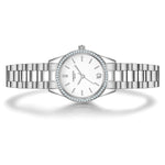 Damen Quarzuhr silber Edelstahl silber