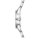 Damen Quarzuhr silber Edelstahl silber