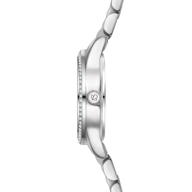 Damen Quarzuhr silber Edelstahl silber