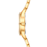 Damen Quarzuhr gelbgold Edelstahl gelbgold