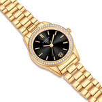 Damen Quarzuhr gelbgold Edelstahl gelbgold