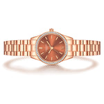 Damen Quarzuhr roségold Edelstahl roségold