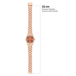Damen Quarzuhr roségold Edelstahl roségold