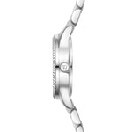 Damen Quarzuhr silber Edelstahl silber
