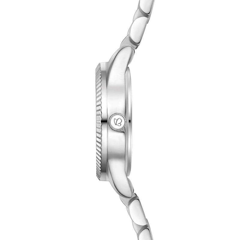 Damen Quarzuhr silber Edelstahl silber
