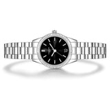 Damen Quarzuhr silber Edelstahl silber