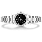 Damen Quarzuhr silber Edelstahl silber