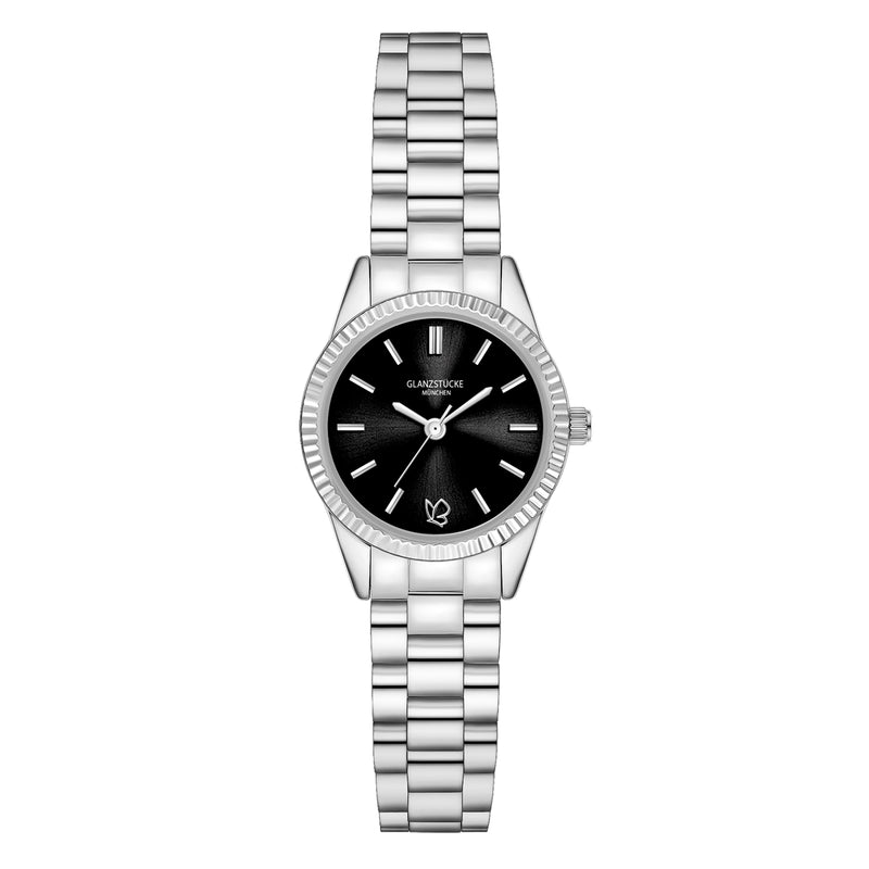 Damen Quarzuhr silber Edelstahl silber