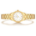 Damen Quarzuhr gelbgold Edelstahl gelbgold