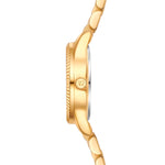 Damen Quarzuhr gelbgold Edelstahl gelbgold