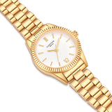 Damen Quarzuhr gelbgold Edelstahl gelbgold