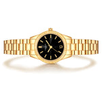 Damen Quarzuhr gelbgold Edelstahl gelbgold