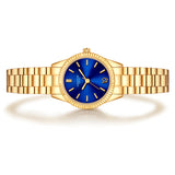 Damen Quarzuhr gelbgold Edelstahl gelbgold
