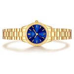 Damen Quarzuhr gelbgold Edelstahl gelbgold