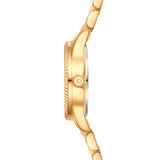 Damen Quarzuhr gelbgold Edelstahl gelbgold
