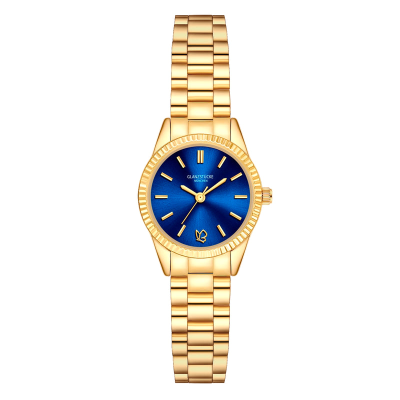 Damen Quarzuhr gelbgold Edelstahl gelbgold