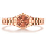 Damen Quarzuhr roségold Edelstahl roségold