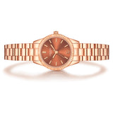 Damen Quarzuhr roségold Edelstahl roségold
