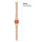 Damen Quarzuhr roségold Edelstahl roségold