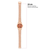 Damen Quarzuhr roségold Edelstahl roségold