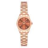 Damen Quarzuhr roségold Edelstahl roségold